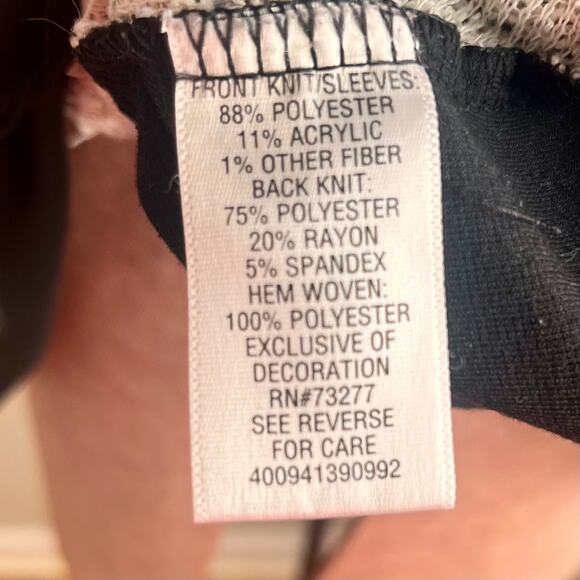 Princess Vera Wang Textured Tweed Knit Top – XL - Picture 6 of 7